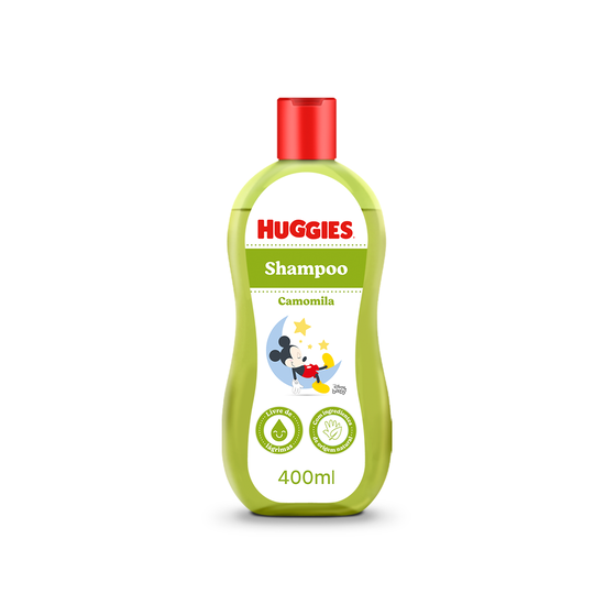Shampoo Huggies Camomila Seguro para Recém-Nascidos 400 ml